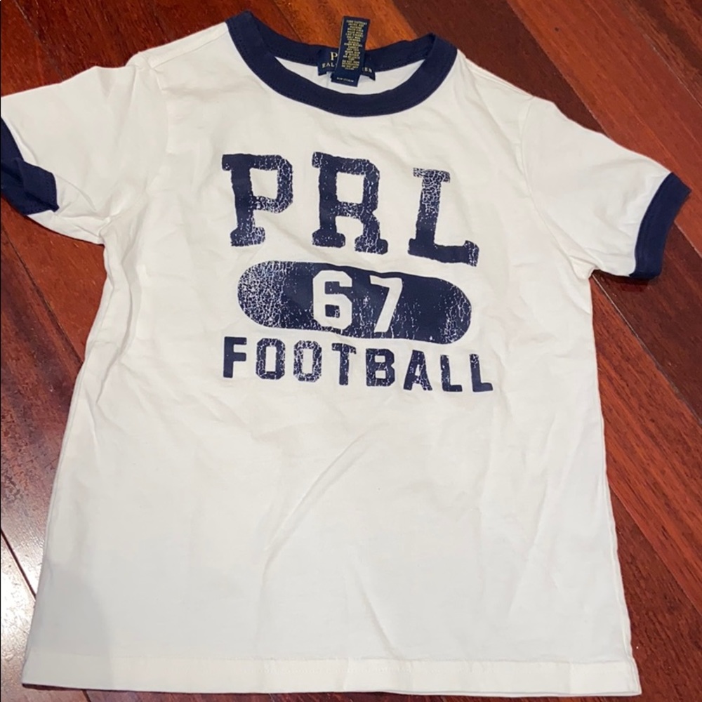 Brand new polo Ralph Lauren off white tee size 4